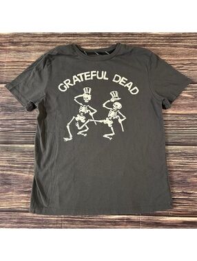 Grateful Dead Dancing Skeletons T-Shirt Kids Youth M 8/10 Black Official Tee